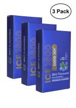 GOOD JOY Excites Ultra Thin Mint Flavored Condoms - 10 Sheets Ultra Thin for Natural Feel & Extra Comfort Pack Of 3