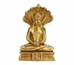 Kartique Durable Brass Lord Mahavir Jain Swami Parasnath Idol - 7.6 cm