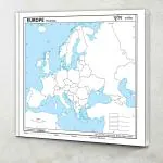 GOWOO SMALL - 100 EUROPE POLITICAL OUTLINE MAP FOR SCHOOL | Europe Political map