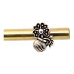 CHAITANYA EMPORIUM eye catchy flower pot design silver studs