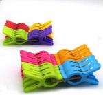 HomeeWare Plastic Cloth Hanging Clips Set of 24 Pieces Drying Plastic Clip Multicolor 2 Dozen