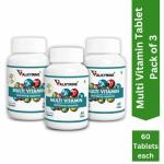 VALKYRINE Multi Vitamin - 180 Tablets(Pack of 3)