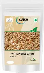 Yamkay Organic White Horse Gram Kuleeth Macrotyloma Uniflorum 500 gm