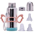 Adore Ideal Flow Thermos 3 in 1 Feeding Bottle (Pink)