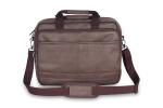 Nasher Miles Wall Street PU Brown Laptop Briefcase/Messenger Bag - DL826