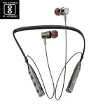 Jedi Platino-CG9 40 Hours Playing Time with Fast Charging Bluetooth Neckband Earphone with Mic Headset, Chrome Grey