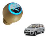 WolkomHome LED Blue Light Gear Knob Shift with Manual Transmission for Maruti Suzuki Ertiga Type-1 (Beige)