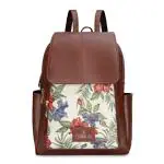 The Clownfish Maroon Faux Leather Minerva School Bag For Women ()