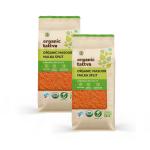 Organic Tattva 2Kg Masoor Malka Split Masoor Dhuli Dal | Rich in Protein Naturally Gluten Free Unpolished Dal | Pesticide and Chemical Free |(1Kg - 2 Packs)