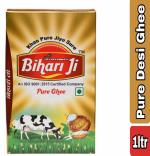 Brij gwala Bihari ji Pure Desi Ghee| | Pure Ghee for Better Digestion and Immunity-1 ltr tetra-1