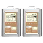 Glamycose Pure Baffalo A2 Ghee 2 Ltr Tin (Pack Of 2) | Premium Buffalo Desi Ghee| Desi Bilona Ghee| Grass fed| Murrah Buffalo| Traditional Method| Improves Bone Health and Digestion | 2 litter tin. (Pack Of 2))