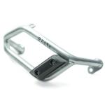 ZANA YEZDI SCRAMBLER LEG GUARD WITH SLIDER (SILVER) Incomplete