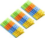 See Inside Multipurpose Plastic Hanger Clips Cloth Peg/Clothes Clip/Cloth Drying Pins Plastic Cloth Clips (Multicolor Pack of 36)