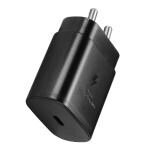 eKus 25watts Qucik Charger Adapter | compatible with Galaxy M Series| ( Adapter Only)Black