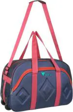 FEDRA Blue Polyester Strolley Duffle Bag with Wheels - 60 L