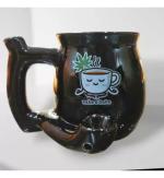 Your Local Store Ceramic Black Coffee/Tea With Built-in Pipe (Pack Of 1) Ceramic Coffee Mug (350 ml)