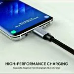 SKDR USB 3.1 Amp v8 micro type fast data cabal | 33W Fast Charging Cable | Unbreakable Rugged | Quick Charge (QC) Compatible |compatible with all mobiles Made in India | Length (1 M) - Black