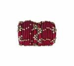 Aashirwad Traders Handmade Red Plastic and Silk Thread Kundan Bangle (Women) - 2.4 (set of 16)