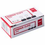 Deli Effortless Black Binder Clip 15mm pcs for Office, Home, School, and Other DIY
