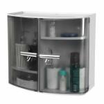 Plastic Bathroom Cabinet (Grey, 17 cm X 38.5 cm X 33 cm)