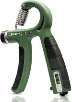 Whinsy Hand Grip Strengthener with Counter 5-60kg Adjustable Resistance Fitness Hand Exerciser (Assorted)