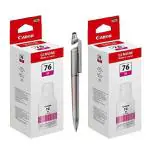 Canon GI 76 Magenta Twin Ink Bottle (PACK OF 2) with 3in1 Multi-Function Creative Mobile Phone Stand