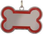 PSK Pet Mart Dogs Collar Pendent (Red, Silver) (Set Of 5)