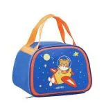 TLISMI Cute Space Tiger Printed Insulated Lunch Box Bag Waterproof Lightweight Portable Leakproof Thermal Cooler Tote Bag Large Capacity Travel Picnic Organizer Tiffin/Bento Bag for Girls, Kids Gift