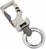 Blue Aura Raj Grey Metal Antique Keychain For Men Stylish Or Girl Key Ring Hook Keychain Holder For Bikes Car Key Chain