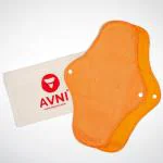 Avni Fluff Basic Antimicrobial Washable Reusable Sanitary Cloth Night Pads With Storage Pouch (Pack Of 2)