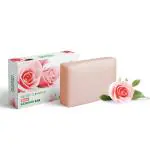 Organic Harvest Gentle Cleansing Bathing Bar With Rose Extracts | Ideal For All Skin Types - 125gm