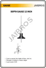 JAIBROS DEPTH GAUGE 12 INCH 300MM
