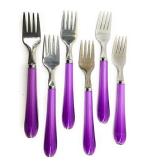 FIRST FRONT Stainless Steel Dinner Handle Fork/Table Handle Fork Set of 6 and, MultiColour, (pack of 1) l Kitchen Tools l Essential Kitchen Tools l Tools l Kitchen l Utensils l Stainless Steel Tools l Steel Kitchen Tools l Metal Tools