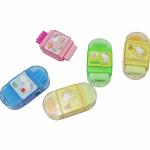 Triple Paper School Multicolor Unique Fruits Scented Non-Dusted Erasers for kids Pack of 5 Non-Toxic Eraser (Multicolor)