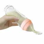 ShopiMoz Pack of 1 First Feed Baby Feeding Spoon Soft Food Grade Silicone for Cereals for Infant Baby
