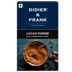 DIDIER & FRANK | 100gm Pure Cacao Powder, Unsweetened, Dark, Vegan, (Use for Cake, Baking, Hot Chocolat