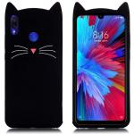 Lejaao Mi Redmi Note 7 Pro Black Silicone Mobile Back Cover