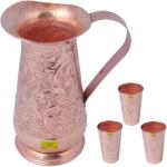Shivshakti Arts C-1214-3 Jug Glass Set (Copper)