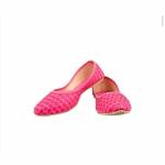 QUEEN ENTERPRISES Womens Girls Jaipuri Jutti Mojri Sandal Handmade Footwear Rajasthani Jutti GF-5_6