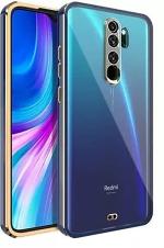Clickaway Xiaomi Redmi Note 8 Pro Luxury HD New Electroplated Transparent Case Anti Yellow Top Notch Quality (Blue, Gold, Multicolor)
