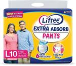 LIFREE Disposable Adult Diapers Large 10 pc.