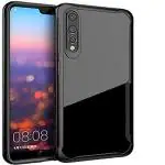 RUPELIK Samsung Galaxy A70 (Eagle) Shock Proof Clear Protective Hybrid TPU & PC Transparent Back Crystal Clear Eagle Case Cover for Samsung Galaxy A70 (Black/Transparent)