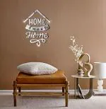 VAH- Kya Bat Hai !! Home Sweet Home Silver 3D Acrylic Mirror Wall Sticker Decoration for Room/Living Room/Bedroom/Office/Home Wall.