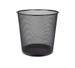 Lakeer Recycling Open Top Mesh Dustbin Trash Can Wastebasket, Dust Bin Without Lid, Round Metal Mesh Waste Basket for Home, Office, Large 33.2 cm, Pack of 1