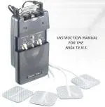 Physiogears TENS MANNUL Unit with Accessories - TENS Unit Muscle Stimulator for Back Pain, General Pain Relief, Neck Pain, Muscle Pain