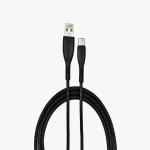 Ridge RDC009 PREMIUM BREADED WITH METAL SHELL 1.2 m COPPER Micro USB Cable (Compatible with Universal for all smartphones, Black, One Cable)
