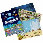 Scoobies Scoo-Rub Stickers (Blue) | Transfer Sticker Set | With Stylus