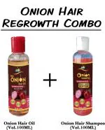 SBS Herbal Onion Hair Regrowth Combo - Onion Shampoo (100 ml) + Onion Oil (100 ml)