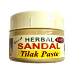 Herbal Treasures Mysore Sandalwood Premium Chandan Tika - 100g | Pure Sandalwood Paste with Long Lasting Fragrance | Tilak for Daily Pooja, Hawan