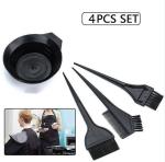 Xester Black Hair Color Comb Hair Dye Bowl And Brush Set Dye Brush And Hair Color Mixing Bowl Hair Colouring Kit (Pack Of 4)